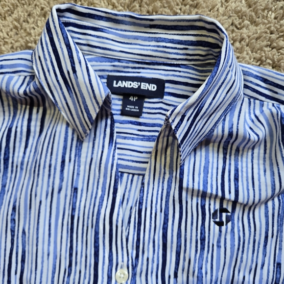 Chase - Lands' End Striped Shirt, Women's 4P - Picture 3 of 3